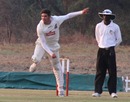 Graeme Cremer in action, Rocks v Rhinos, Logan Cup, Masvingo Sports Club, September 2010