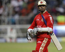 Rahul Dravid walks back after his dismissal, Royal Challengers Bangalore v South Australia, Champions League Twenty20, Durban, September 17, 2010