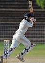 Cheteshwar Pujara scores through the off side, Board President's XI v Australians, Chandigarh, 3rd day, September 27, 2010