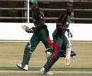 Alex Obanda and Collins Obuya shared a 143-run stand to set up Kenya's win, Kenya v Afghanistan, 3rd ODI, Nairobi, October 11, 2010
