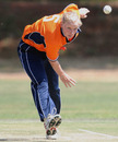 Netherlands' Evelien Gerrits in her delivery stride, Ireland Women v Netherlands Women, ICC Women's Cricket Twenty20 Challenge, Potchefstroom, October 16, 2010