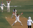 Richard Hadlee appeals for a wicket, India v New Zealand, 2nd Test, Bombay, 2nd day, November 25, 1988