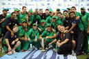 South Africa celebrate after sealing the series 3-2 in the deciding game, Pakistan v South Africa, 5th ODI, Dubai, November 8, 2010