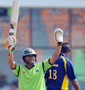 Khalid Latif celebrates the victory, Pakistan v Sri Lanka, 3rd place play-off, Asian Games, Guangzhou, November 26, 2010