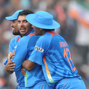 Yuvraj Singh picked up three quick wickets in the middle of New Zealand's innings, India v New Zealand, 1st ODI, Guwahati, November 28, 2010