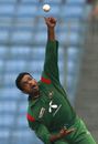 Abdur Razzak bowls during his Man-of-the-Match performance, Bangladesh v Zimbabwe, 3rd ODI, Mirpur, December 6, 2010