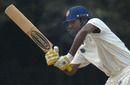 Lakshmipathy Balaji plays one to the leg side during his 41, Tamil Nadu v Mumbai, Ranji Trophy Super League 2010-11, Chennai