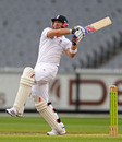 Matt Prior pulls over the top, Victoria v England XI, Melbourne, 3rd day, December 12, 2010