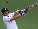 Matt Prior plays a pull shot during his century, Victoria v England XI, Melbourne, 3rd day, December 12, 2010