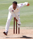 Younis Khan took the wicket of Tim McIntosh, New Zealand Cricket XI v Pakistanis, tour match, 3rd day, Whangarei, January 4, 2011