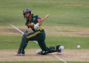 Lisa Sthalekar sweeps during her 38, Australia v England, 1st women's Twenty20, Adelaide, January 12, 2011
