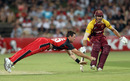 Daniel Christian dives to field one off his own bowling, South Australia v Queensland, Twenty20 Big Bash 2010-11, Adelaide, January 20, 2011