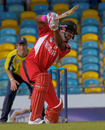 Darren Bravo hit a quick 28 before rain stopped play, Hampshire v Trinidad & Tobago, Caribbean T20, Barbados, January 19, 2011