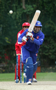 Sushil Nadkarni scored a rapid 38 against Hong Kong, Hong Kong v United States of America, WCL Div. Three, Kowloon, January 22, 2011