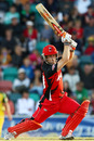 Daniel Harris lashes away through the off side, Tasmania v South Australia, Twenty20 Big Bash, Hobart, January 24, 2011