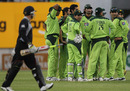 Pakistan celebrate the run-out of Brendon McCullum, New Zealand v Pakistan, 3rd ODI, Christchurch, January 29, 2011