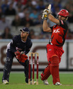 Aiden Blizzard goes through the leg side, Victoria v South Australia, Big Bash, Melbourne, January 28, 2011