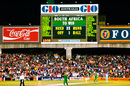 The scoreboard says it all, as South Africa's inaugural World Cup campaign comes to a bitter end, March 22, 1992