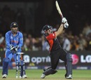 Tim Bresnan clobbered a huge six over midwicket, India v England, World Cup, Group B, Bangalore, February 27, 2011