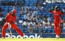 Ruvindu Gunasekera was bowled for 24, Canada v Zimbabwe, World Cup 2011, Group A, Nagpur, February 28, 2011 