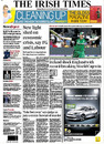 Ireland's win against England makes it to the front page of the <i>Irish Times</i> , England v Ireland, Group B, World Cup, Bangalore, March 2, 2011