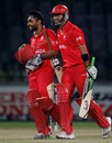 Ashish Bagai and John Davison celebrate Canada's victory, Canada v Kenya, Group A, World Cup, Delhi, March 7, 2011