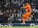 Mudassar Bukhari in his delivery stride, England v Netherlands, Group B, World Cup, Nagpur, February 22, 2011