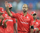 John Davison waves to the fans as he walks off the field after his last game for Canada, Australia v Canada, Group A, World Cup, Bangalore, March 16, 2011