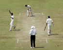 Shoaib Akhtar traps Steve Waugh lbw for a duck, Australia v Pakistan, 1st Test, Day 3, Colombo, October 5, 2002