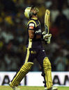 Manoj Tiwary walks back after being dismissed off the last ball of the penultimate over, Chennai v  Kolkata, IPL 2011, Chennai, April 8, 2011