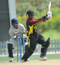 Tony Ura is bowled by Arshad Ali, UAE v Papa New Guinea, ICC World Cricket League Division 2, Dubai, April 9, 2011