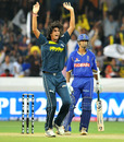Ishant Sharma appeals unsuccessfully for a caught-behind, Deccan Chargers v Rajasthan Royals, IPL 2011, Hyderabad, April 9, 2011