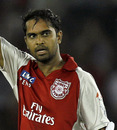 Paul Valthaty celebrates his century, Kings XI Punjab v Chennai Super Kings, IPL 2011, Mohali, April 13, 2011