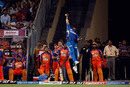 Kieron Pollard nearly pulled off a spectacular catch on the edge of the boundary, Mumbai Indians v Kochi Tuskers Kerala, IPL 2011, Mumbai, April 15, 2011