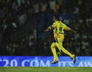 M Vijay celebrates taking a catch to dismiss Cheteshwar Pujara, Chennai Super Kings v Royal Challengers Bangalore, Chennai, April 16, 2011