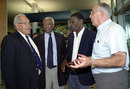 Gerry Alexander, Lance Gibbs, Chester Watson and Jackie Hendriks in Brisbane for the 40-year reunion of the tied Test, November 20, 2000