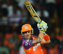 Brendon McCullum flays one through the off side, Kochi Tuskers Kerala v Chennai Super Kings, IPL 2011, Kochi, April 18. 2011
