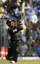Robin Uthappa lofts one to the leg side, Mumbai Indians v Pune Warriors, IPL 2011, Mumbai, April 20, 2011