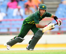 Mohammad Hafeez steers one through the off side during his fifty, West Indies v Pakistan, 1st ODI, St Lucia, April 23, 2011