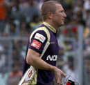 Bard Haddin walks back after scoring 18, Kolkata Knight Riders v Royals Challengers Bangalore, IPL 2011, Eden Gardens, April 22, 2011