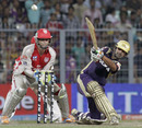 Gautam Gambhir plays a slog-sweep, Kolkata Knight Riders v Kings XI Punjab, IPL 2011, Kolkata, April 30, 2011 