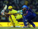 Suresh Raina looks to score through the off side, Chennai Super Kings v Rajasthan Royals, IPL 2011, Chennai, May 4, 2011