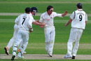 Simon Kerrigan finished with the extraordinary figures of 5 for 7, Warwickshire v Lancashire, County Championship, Division One, Edgbaston, May 6, 2011