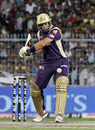 Jacques Kallis lines up to play a shot, Kolkata Knight Riders v Chennai Super Kings, IPL 2011, Kolkata, May 7, 2011
