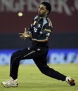 Yuvraj Singh catches Mandeep Singh on the second attempt, Kings XI Punjab v Pune Warriors, IPL 2011, Mohali, May 8, 2011