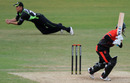 Rory Hamilton-Brown took a sharp catch to remove Matthew Boyce, Surrey v Leicestershire, CB40, The Oval, May 8, 2011