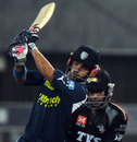 JP Duminy whips the ball to the leg side, Pune Warriors v Deccan Chargers, IPL 2011, Navi Mumbai, May 16 2011
