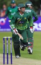 Taufeeq Umar runs through for a single, Ireland v Pakistan, 1st ODI, Belfast, May 28, 2011