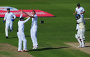 Thisara Perera falls after a brief resistance, England v Sri Lanka, 1st Test, Cardiff, 5th day, May 30, 2011