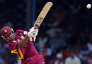 Christopher Barnwell slugs a big hit out of the ground, West Indies v India, Only Twenty20, Port of Spain, June 4, 2011
